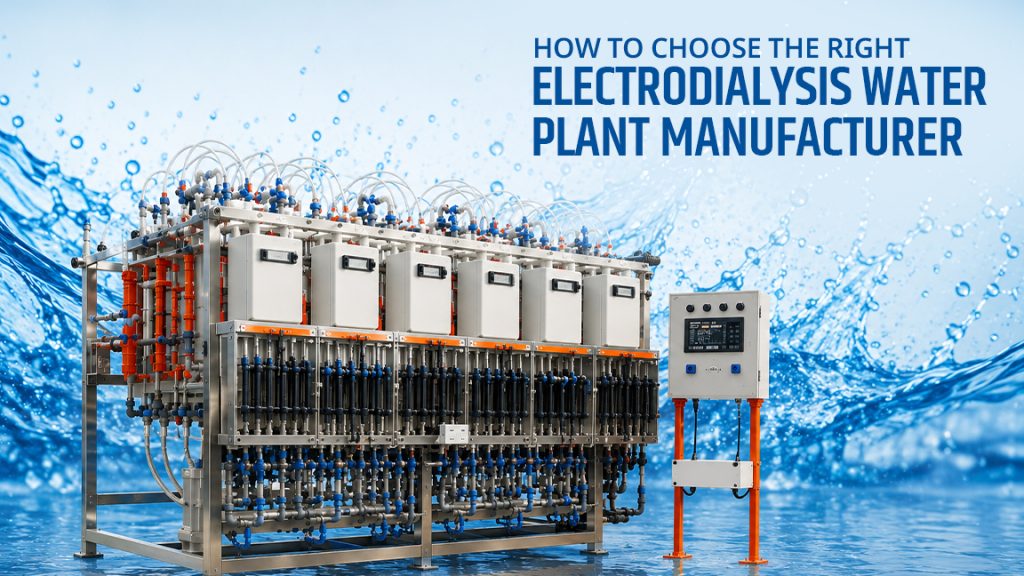 How to choose the right electrodialysis water plant manufacturer for industrial treatment