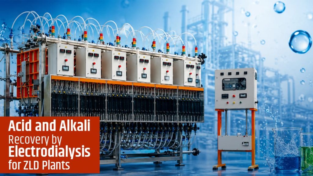 Acid and alkali recovery plant using electrodialysis at an Indian chemical unit