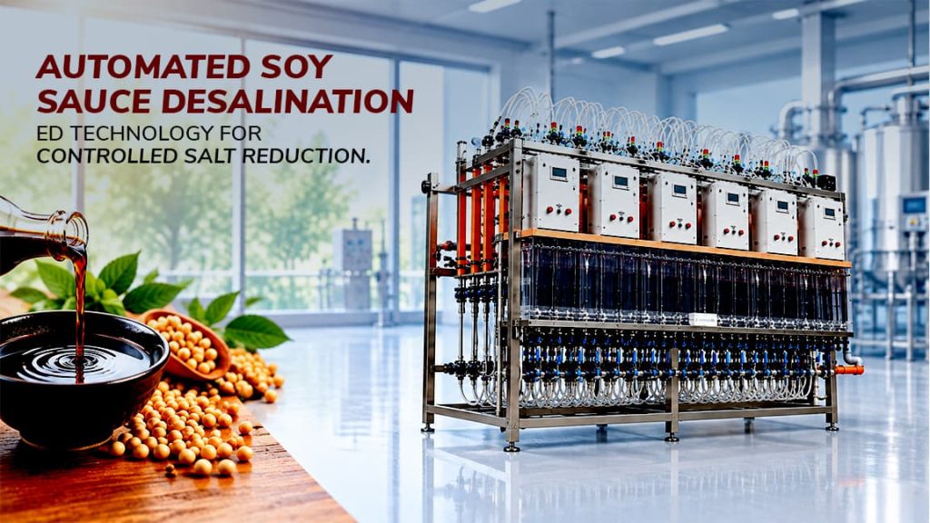 Electrodialysis Plant for Soy Sauce Desalination